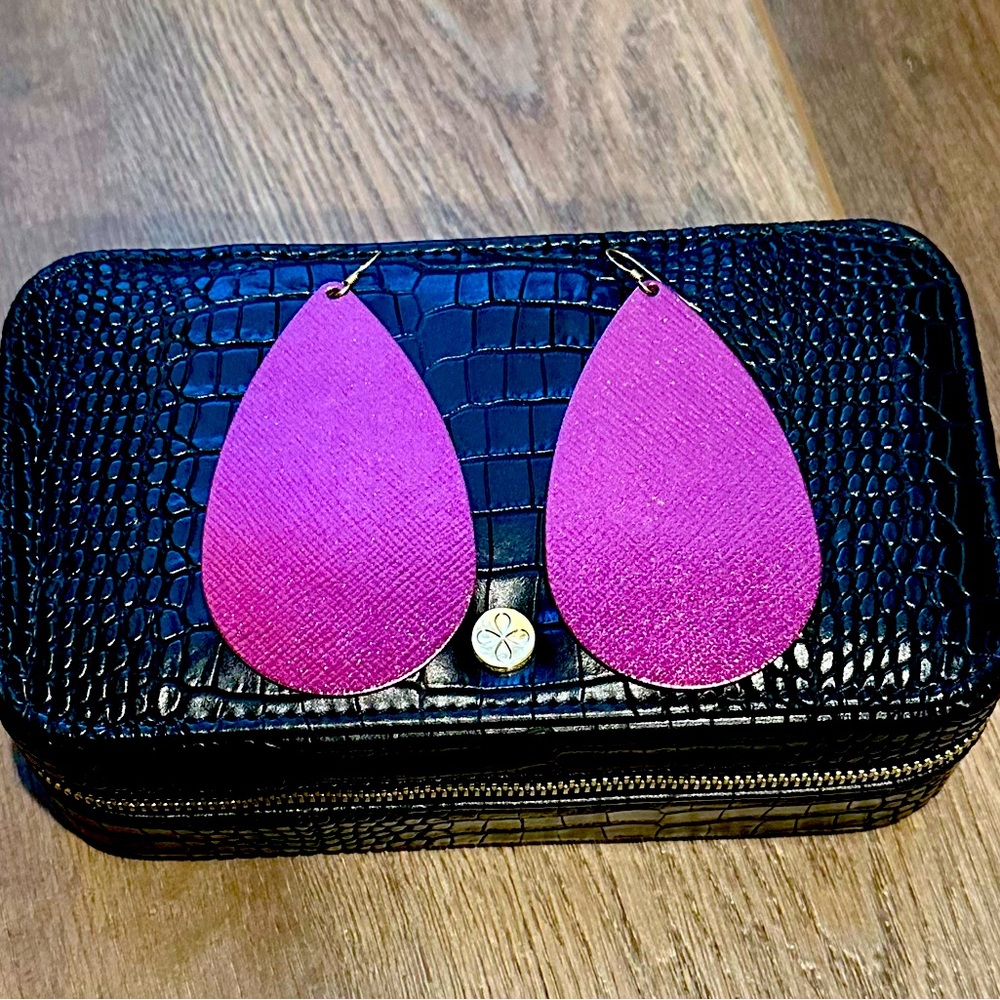 Nickel & Suede Earrings